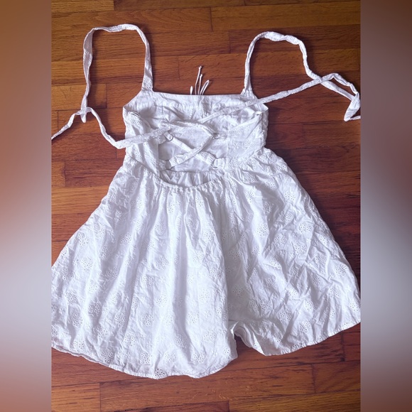 For Love And Lemons White Eyelet Dress with corset back - Picture 2 of 5